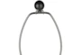 29 Inch Black Diamond Wire Frame Table Lamp With Black Shade - Detail