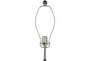 29 Inch Black Diamond Wire Frame Table Lamp With Black Shade - Detail