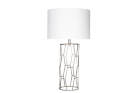Table Lamp-Silver Gilded Metal