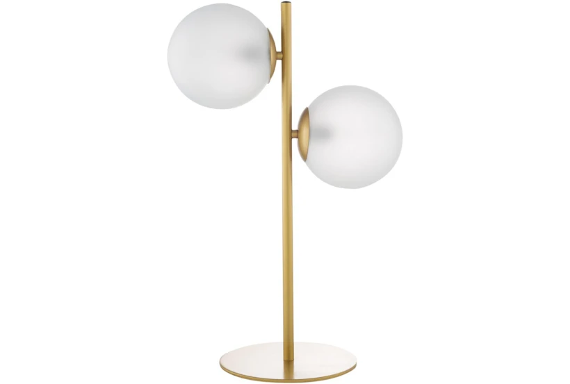 Table Lamp-Gold Painted Metal  - 360