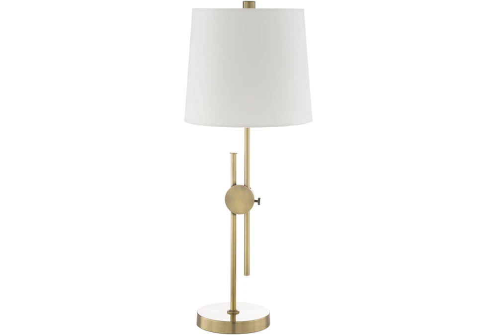 Table Lamp-Brass Antiqued Metal