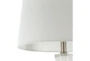 Table Lamp-Navy White Painted Glass - Detail