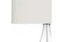 Table Lamp-White Painted Glass - Detail