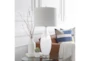 Table Lamp-White Painted Glass - Room