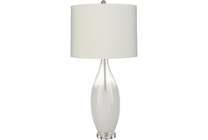 Table Lamp-White Painted Glass - 360