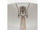 18 Inch Grey + Wood Table Lamp - Detail