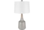 18 Inch Grey + Wood Table Lamp - Signature