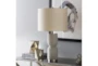 Table Lamp-Gray Distressed Concrete - Room