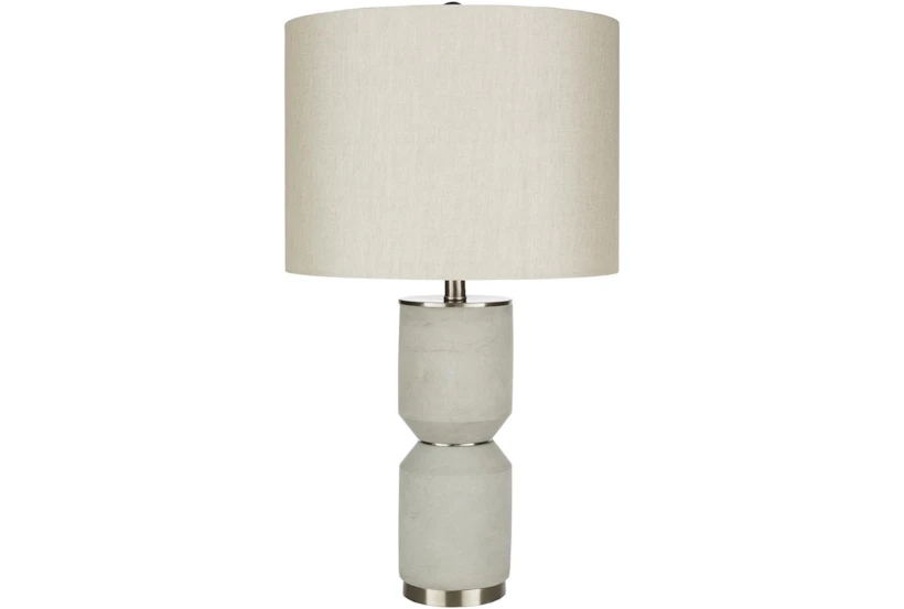 Table Lamp-Gray Distressed Concrete - 360
