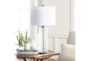 Table Lamp-Clear Painted Textured Glass - Room