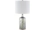 Table Lamp-Silver Painted Glass - Signature