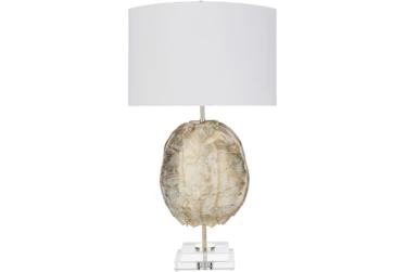 Table Lamp-Mint Gold Hand Finished Composition
