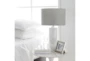 Table Lamp-White Natural Finish Marble Body - Room