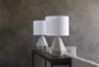 Table Lamp-Gray Matte Concrete - Room