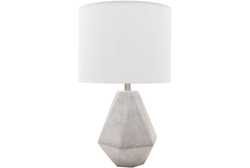 Table Lamp-Gray Matte Concrete - 360