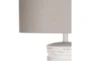 Table Lamp-Ivory Distressed Composition - Detail