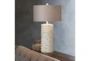Table Lamp-Ivory Distressed Composition - Room