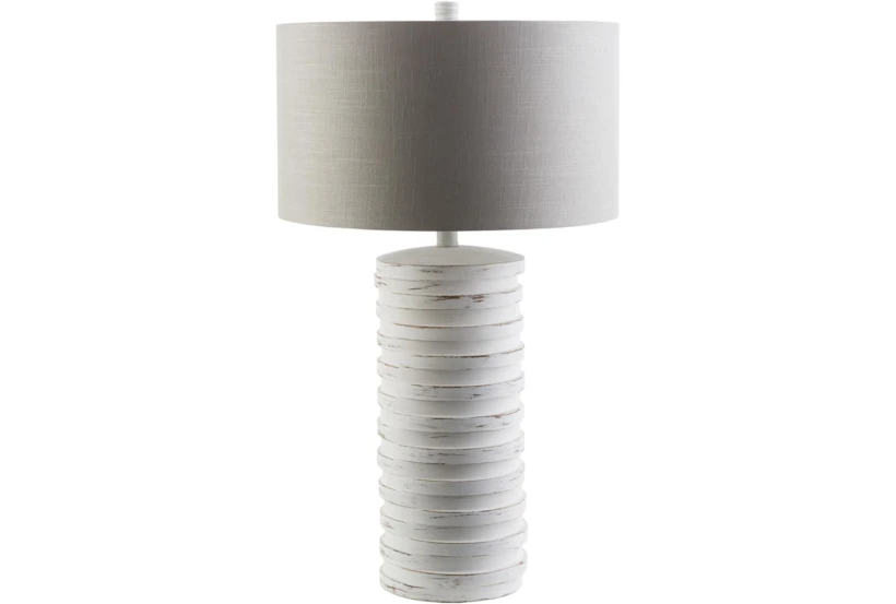 Table Lamp-Ivory Distressed Composition - 360