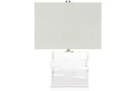 Table Lamp-Clear Translucent Crystal