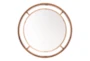 Gold Round Luxe Wall Mirror - Detail
