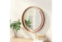 Gold Round Luxe Wall Mirror - Room