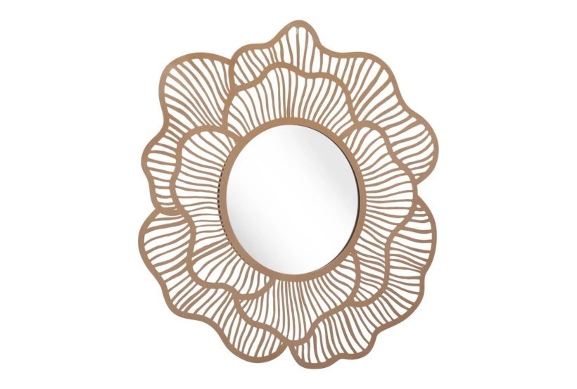 Lined Flower Wall Mirror  - 360