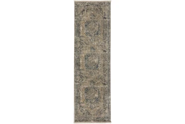2'3"x7'7" Runner Rug-Marseille Distressed Taupe