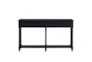 Black Two Drawer 59" Console Table - Back