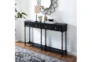Black Two Drawer 59" Console Table - Room