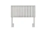 Full/Queen Grey Velvet Vertical Channel Upholstered Headboard - Signature