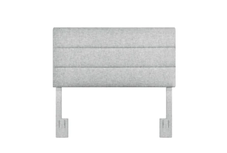 Full/Queen Platinum Horizontal Channel Upholstered Headboard