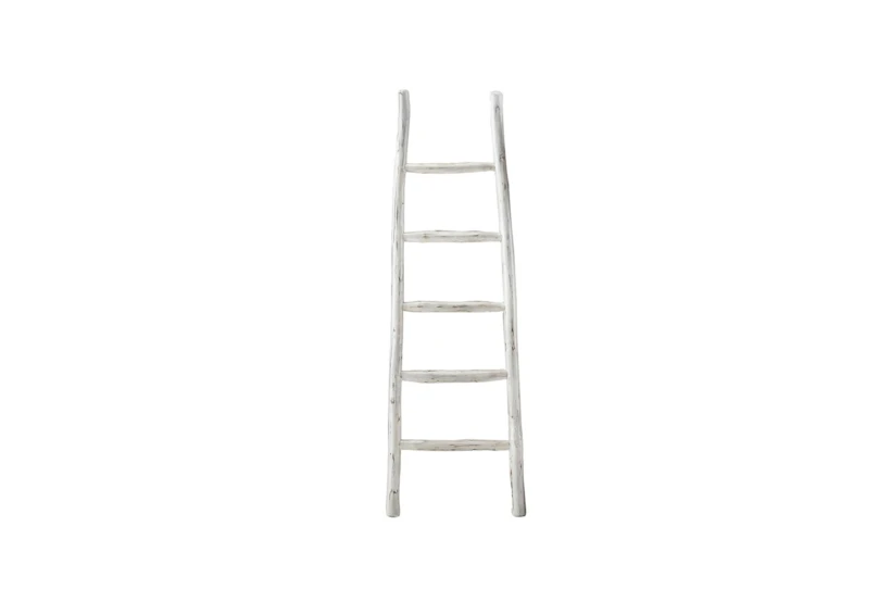 White Wash Blanket Ladder  - 360