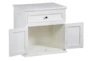 24" White Cabinet With 1 Drawer + Doors - Detail