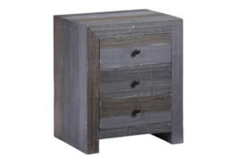 Grey Wash Chairside Table