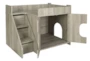 Grey Wash Pet House With Stairs - Storage