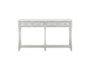 White Two Drawer 59" Console Table - Front