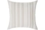 Accent Pillow-Ivory Stripe 18X18 - Signature