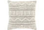 Accent Pillow-Cream Textured Stripes 22X22 - Signature