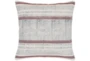 Accent Pillow-Ivory And Navy Multicolor Stripe 20X20 - Signature