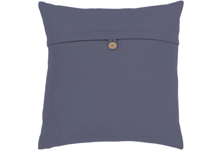 Accent Pillow-Navy With Button 18X18 - Main