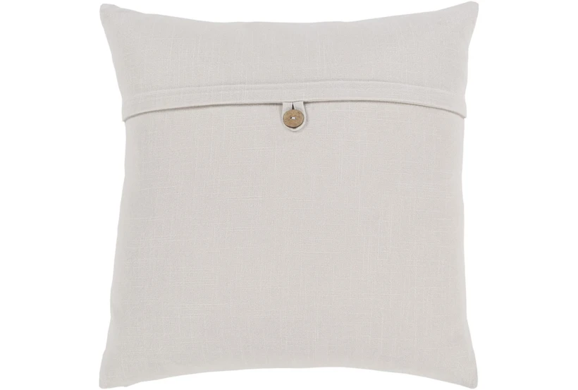 Accent Pillow-Ivory With Button 20X20 - 360