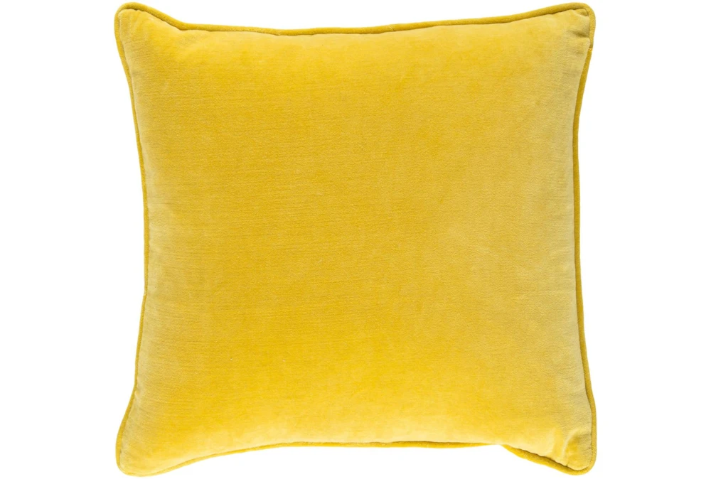 Accent Pillow-Saffron Velvet 18X18