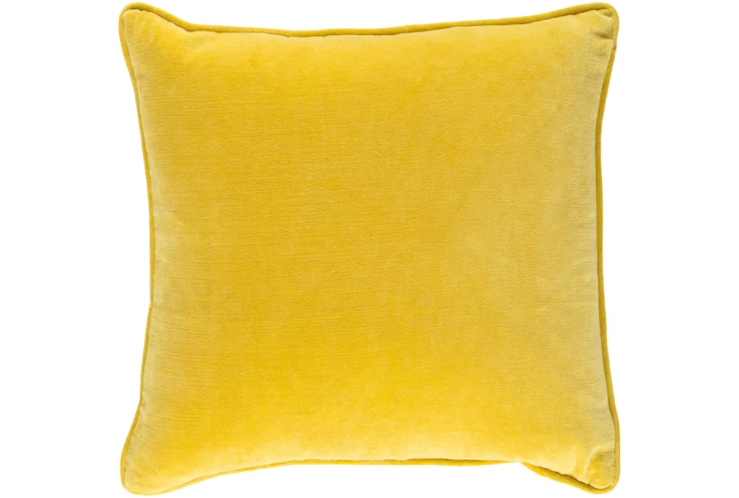 Accent Pillow-Saffron Velvet 18X18 - 360