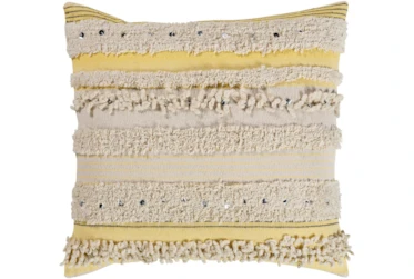 Accent Pillow-Butter Textured Stripes With Sequins 22X22