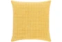 Accent Pillow-Bright Yellow Waffle Print 18X18 - Signature