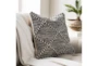 Accent Pillow-Black And White With Braided Rope Detail 20X20 - Room