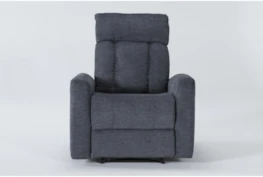 Halo II Blue Power Recliner With Power Headrest