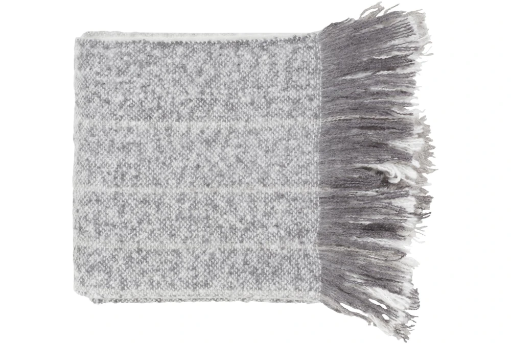 Accent Throw-Ombre Charcoal Stripe | Living Spaces