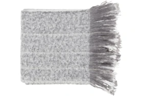Accent Throw-Ombre Charcoal Stripe