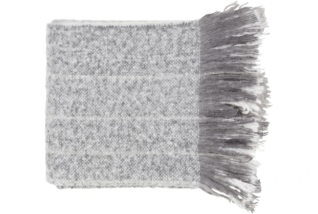 Accent Throw-Ombre Charcoal Stripe - 360